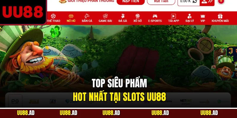 Top siêu phẩm hot nhất tại slots UU88